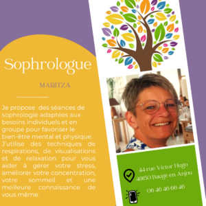 Maritza MILLASSEAU – Sophrologue à Baugé en Anjou