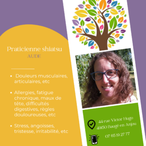 Aude KAUFFEISEN –  Praticienne shiatsu à Baugé en Anjou