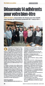 Article dans le journal communal